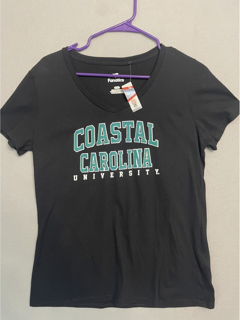 Women's Black Coastal Carolina Fanatics Everyday T-Shirt - Size M